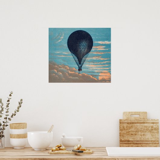 Le Ballon poster montgolfière (Cuisine)