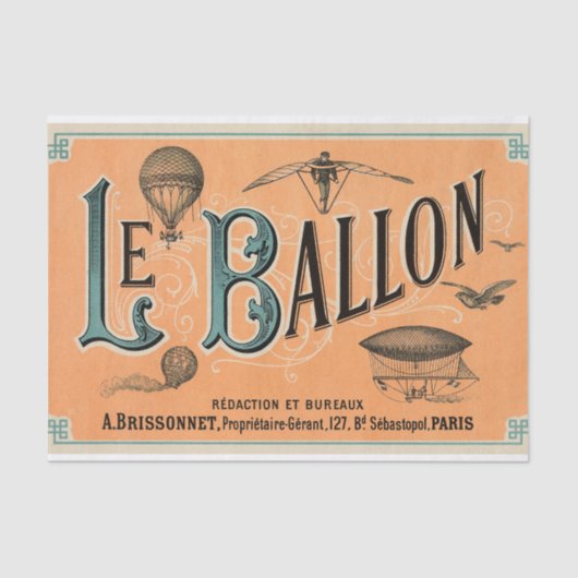 Le Ballon Tissuepapier (Voorkant)