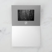 Le bambou part de la carte de voeux de voyage (Intérieur)