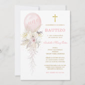 Le Baptême et Premier Anniversaire invitation de n (Devant)