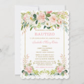 Le Baptême et Premier Anniversaire invitation de n (Devant)