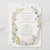 Le Baptême et Premier Anniversaire invitation de n (Devant)