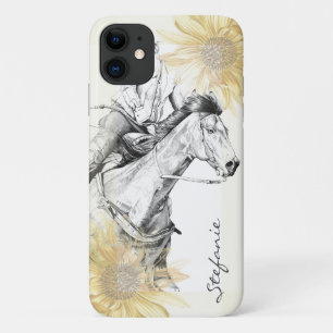 Le Barrel Racer (tournesols) iPhone 11 Coque