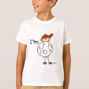 Le base-ball du garçon je suis 6 T-shirts et