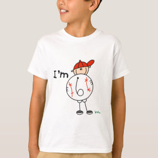 Le base-ball du garçon je suis 6 T-shirts et
