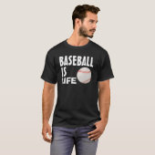 Le base-ball est la vie, T-shirts (Devant entier)