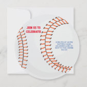 Le base-ball folâtre des invitations de fête (Dos)