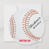 Le base-ball folâtre des invitations de fête (Devant)