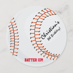 Le base-ball folâtre des invitations de fête