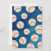 Le baseball première deuxième troisième invitation (Dos)