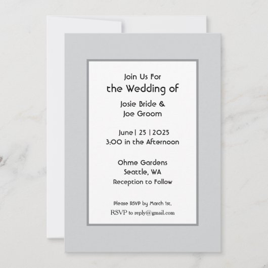 Le Basic faire-part de mariage (Devant)