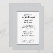 Le Basic faire-part de mariage (Devant / Derrière)