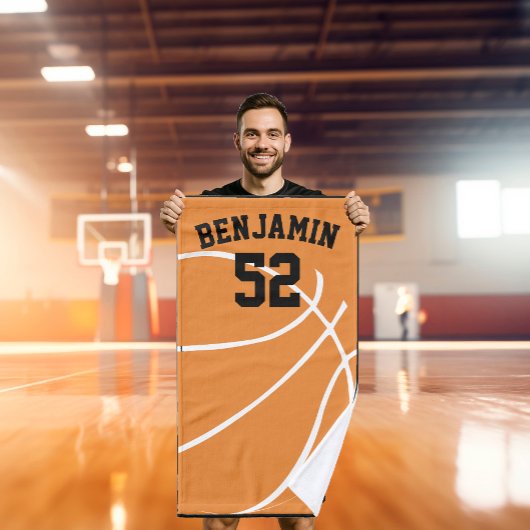 le basket-ball folâtre la serviette, serviette de