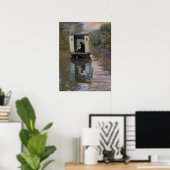 Le Bateau-atelier Poster (Thuiskantoor)