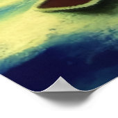 Le bateau perdu en mer | AI Art Poster (Coin)