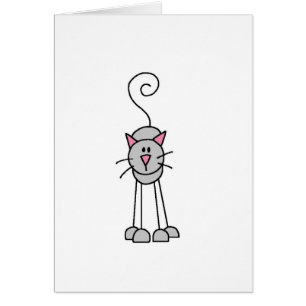 Le bâton de chats figure la carte