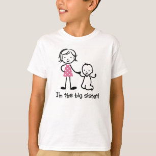 Le bâton de grande soeur figure des T-shirts pour