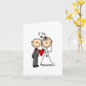 Le bâton figure la carte de note de mariage (Fleur jaune)