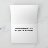 Le batteur le tue ! Carte d'anniversaire (Intérieur)