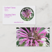 Le baume d'abeille fleurit le carte de visite (Devant / Derrière)