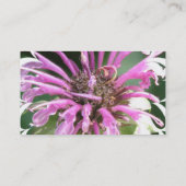 Le baume d'abeille fleurit le carte de visite (Dos)