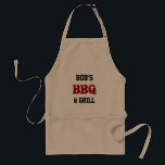 Le BBQ des hommes et le tablier de gril -<br><div class="desc">Le BBQ des hommes et le tablier de gril - personnalisez le nom</div>