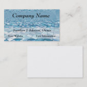 Le beau bleu couvre de tuiles des cartes de visite (Devant / Derrière)