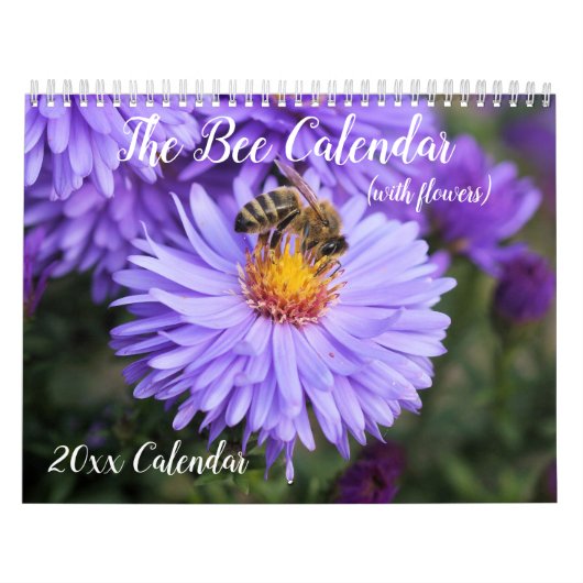 Le beau calendrier des abeilles et fleurs à chaque (Protection)