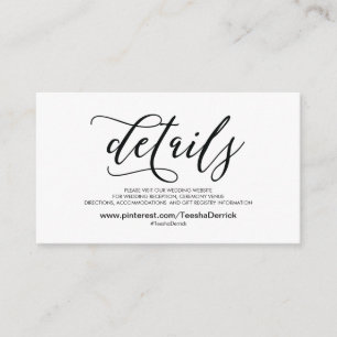 Le beau site Web de mariage détaille la carte de