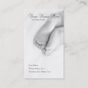 Cartes De Visite Pied Bebe Personnalisees Zazzle Be