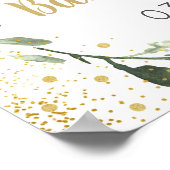 Le bébé brasse de la verdure Affiche de bienvenue (Coin)