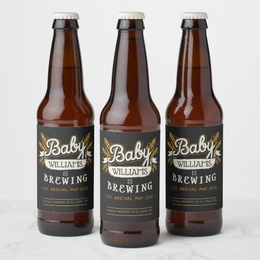 Le bébé brasse la bière Étiquette (Bouteilles)