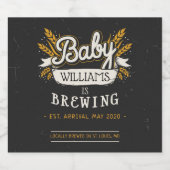 Le bébé brasse la bière Étiquette (Étiquettes simples)