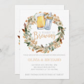 Le bébé d'automne brasse une invitation au Baby sh (Devant / Derrière)