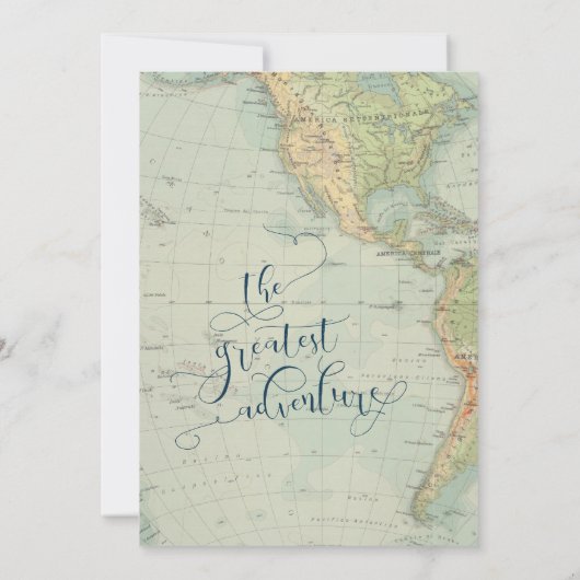 Le bébé d'aventure arrosent des invitations (Dos)