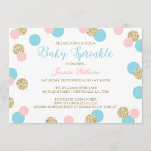Le bébé de surprise arrosent des invitations