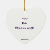 Le bébé fait trois - ornement personnalisable (Dos)