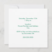 Le bébé fête son anniversaire Invitation (Dos)