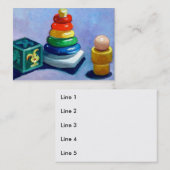 LE BÉBÉ JOUE LE CARTE DE VISITE (Devant / Derrière)