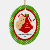 Le bébé jumelle le premier ornement de Noël du (Droite)