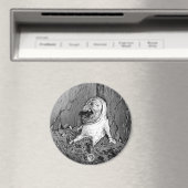 le bébé moustatchu - aimant -001 (In Situ (Lave-vaisselle))