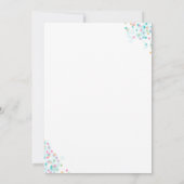 Le bébé neutre de genre arrosent des invitations (Dos)