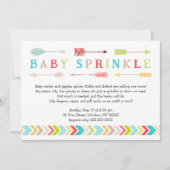 Le bébé tribal arrosent des invitations neutres de (Devant)