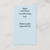 Le Bec Liais Dethrone L'Electricite Visitekaartje (Achterkant)