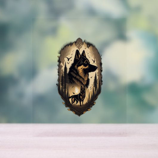 Le berger allemand 005 (Neutre)