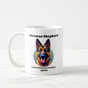 Le berger allemand Loyal— Mug café spiritueux