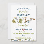 Le Big One Fishing Anniversaire Invitation (Devant)