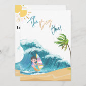 Le Big One, mes invitations de premier anniversair (Devant / Derrière)