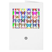 Le bijou de motif de papillon ajoutent le texte ou (Dos)