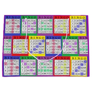 Le BINGO-TEST coloré d'amusement carde le sac de